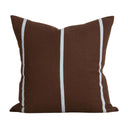 Otis Chocolate/Sky 55x55cm Cushion