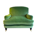 Otis Oversized Armchair in Green Velluti Velvet