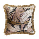 Palm Springs Whisky 50x50cm Fringed Cushion