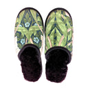 Periwinkle XL Black Slippers