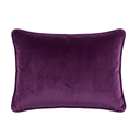 Phoenix Black Velvet 40x30cm Piped Cushion