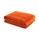 Pin Velvet Coverlet Orange