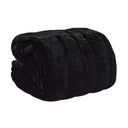Pin Velvet Coverlet Black