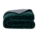 Pin Velvet Coverlet Forest Green