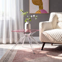 Pink Top Blast Square Side Table