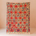 Poppy Floral Kantha Quilt