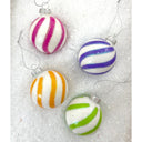Rainbow Swirl Bauble Pink