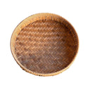 Rattan & Bamboo Covered Tray