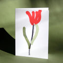 Red Tulip Greeting Card