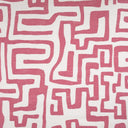 Pink geometric pattern on a white background