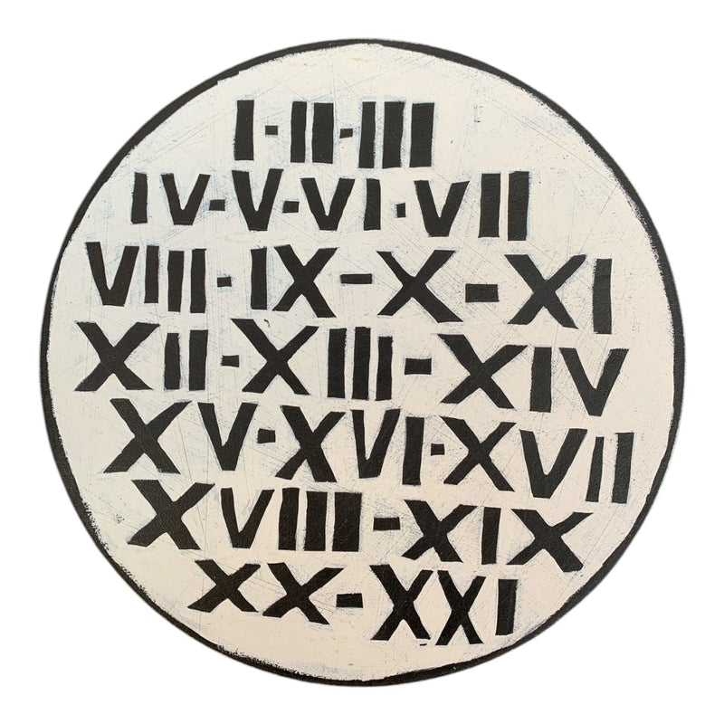 Roman Numerals I-XXI Wall Art