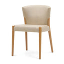 Ronda Dining Chair - Natural / Limestone Leather
