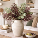 Rucus Leaf Grey Faux Foliage