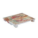 Colorful wooden pallet on a white background