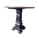 Rustic Teak Pedestal Table