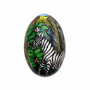 Safari Medium Handpainted Wooden Egg