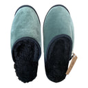 Sage Velvet XXL Black Slippers