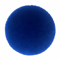 Sapphire Cotton Velvet Round Cushion