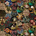 Saturnalia Patchwork Velvet Fabric