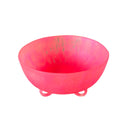 Sculptural Resin Bowl - Raspberry
