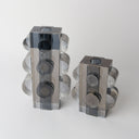 Smoke Crystal Vase 16cm