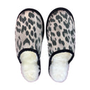 Snow Leopard Large White Slippers