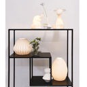 Solenne Table Lamp Wide Ridge - Matt White