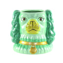 Staffordshire Dog Green Vase