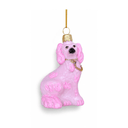 Staffordshire Dog Small Ornament - Neon Pink