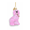 Staffordshire Dog Small Ornament - Neon Pink