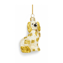 Staffordshire Dog Small Ornament - Neon Yellow