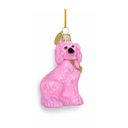 Staffordshire Dog Small Ornament - Neon Fuschia