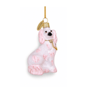Staffordshire Dog Small Ornament - Neon Light Pink