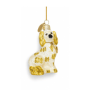 Staffordshire Dog Small Ornament - Neon Yellow