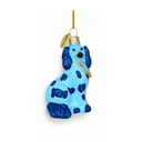 Staffordshire Dog Small Ornament - Preppy Blue