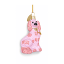 Staffordshire Dog Small Ornament - Preppy Pink
