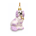 Staffordshire Dog Small Ornament - Purple
