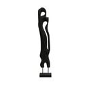 Standing Abstract Wooden Art - Black