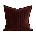 Stria Merlot 55x55cm Cushion