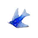 Swallow Cobalt Blue Glass Wall Art