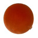 Tangerine Cotton Velvet Round Cushion