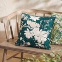 Tea House Floral 55x55cm Piped Outdoor Cushion