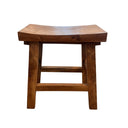 Teak Curved Stool