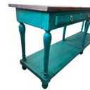 Teal Console Table