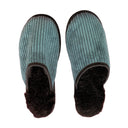 Teal Darven Large Black Slippers