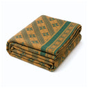 Teal Floral Kantha Quilt