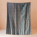 Teal Plaid Kantha Quilt