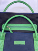 The Little & Fox Weekender Indigo with Emerald Leather