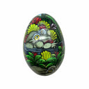 Toads Medium Handpainted Wooden Egg