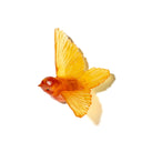 Tomtit Orange Glass Wall Art